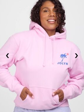 Jolyn Pink Hoodie Medium NWT